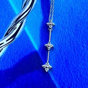 14k Diamond Drop Necklace